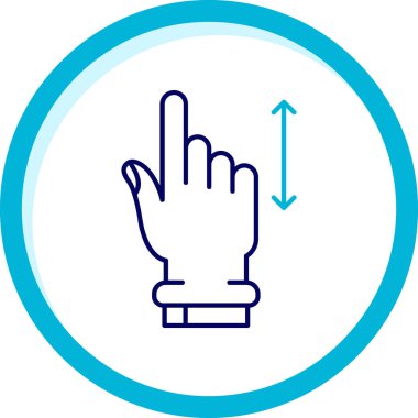 Parmak. Web simgesi basit illüstrasyon