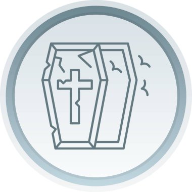 tabut simgesi vektör illüstrasyonu