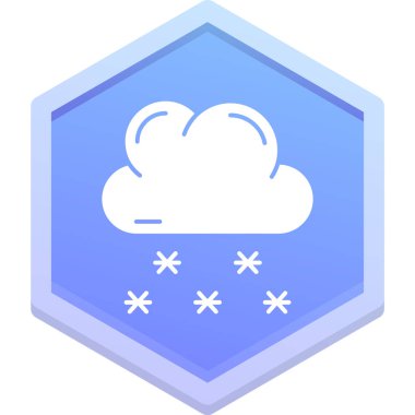 Bulut simgesinin vektör illüstrasyonu