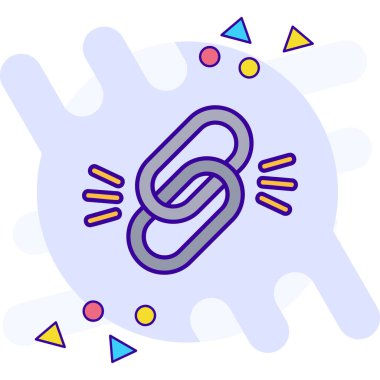 Çizgi film tarzında mıknatıs simgesi