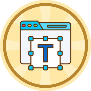 Modern bir simgenin vektör illüstrasyonu