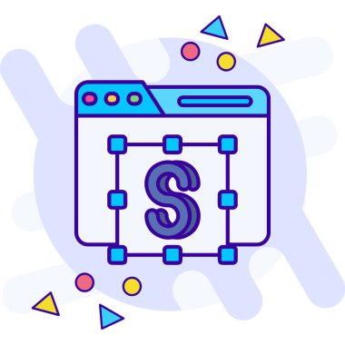 nakit para simgesi - taslak biçimi