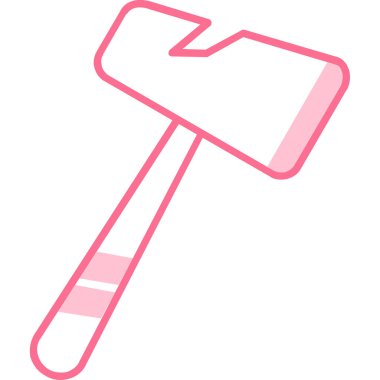 kürek simgesi vektör illüstrasyonu