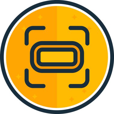 Bir yıldız simgesinin vektör illüstrasyonu