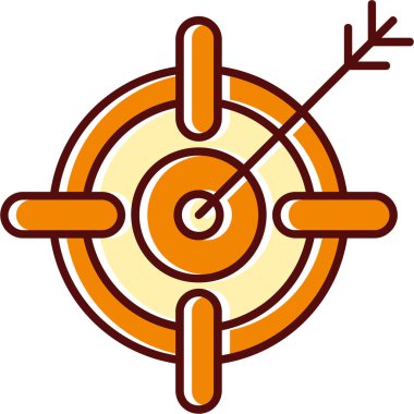 Hedef. Web simgesi basit illüstrasyon