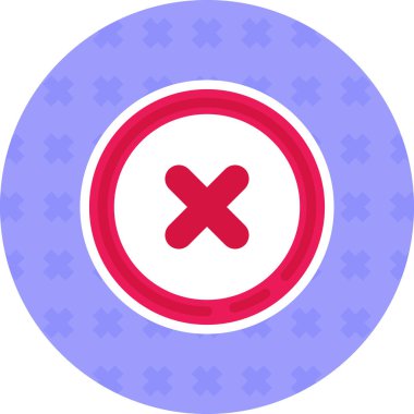 çapraz simge vektör illüstrasyonu