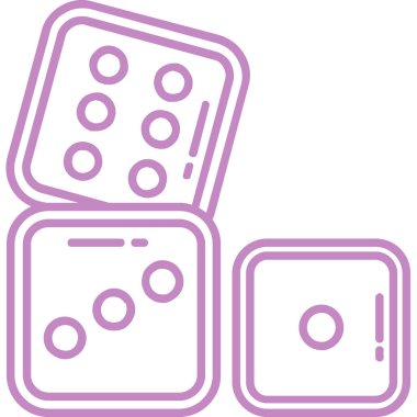 zar. Web simgesi basit tasarım