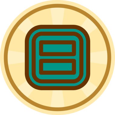 Sikke Simgesi vektör illüstrasyonu