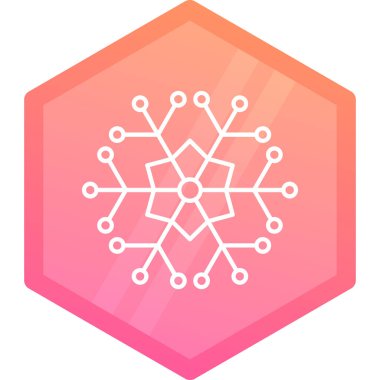 snowflake simple vector icon