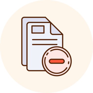 belge simgesi. vektör illüstrasyonu