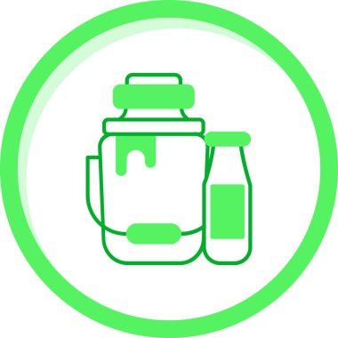 süt ikonu vektör illüstrasyonu