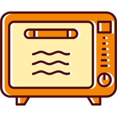 Televizyon. Web simgesi basit tasarım