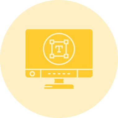 bilgisayar simgesi vektör illüstrasyonu