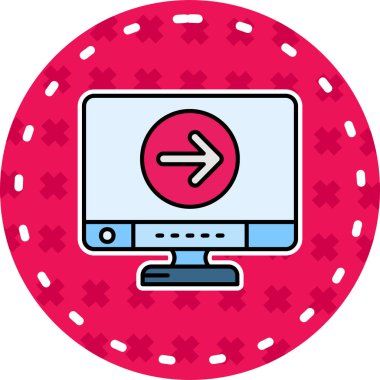 bilgisayar simgesi vektör illüstrasyonu