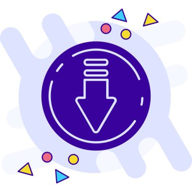 ok aşağı ok simgesi dolu - taslak biçimi