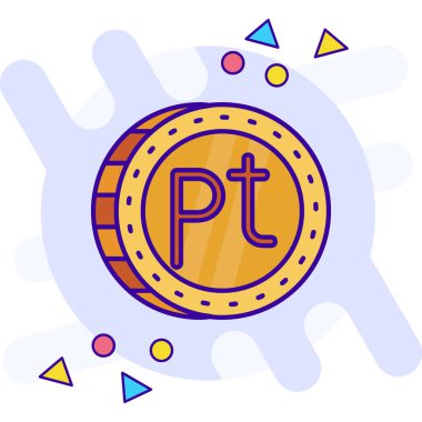 Bozuk para. Web simgesi basit illüstrasyon