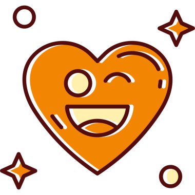 Sevgililer Günü karikatür vektör illüstrasyon grafik tasarımı