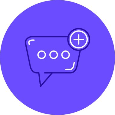 Sohbet simgesinin vektör illüstrasyonu