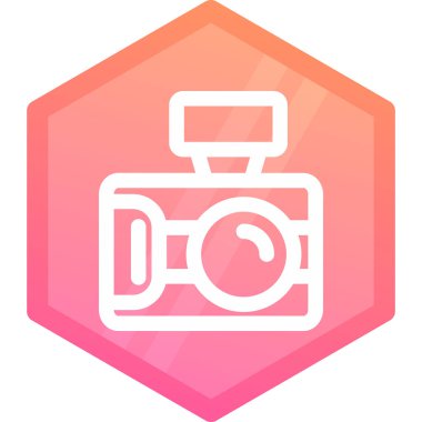 Kameranın vektör illüstrasyonu