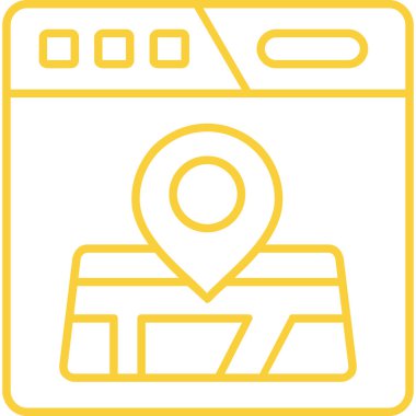 Harita işaretleyici. Basit tasarım