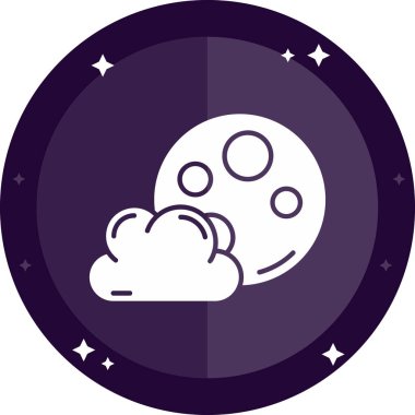 Ay simgesinin vektör illüstrasyonu