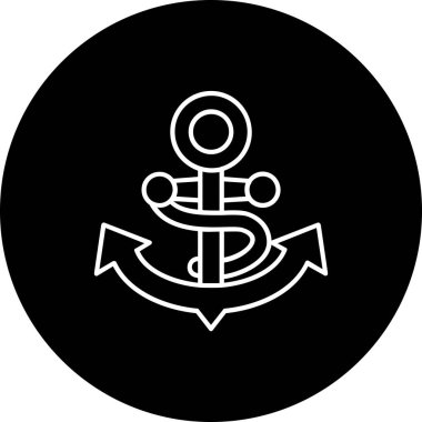 çapa simgesinin vektör illüstrasyonu