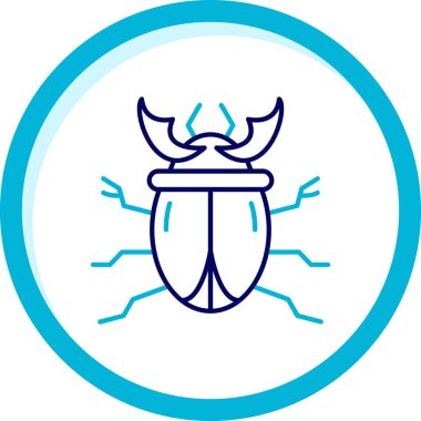 Böcek simgesi modada izole edilmiş arkaplan