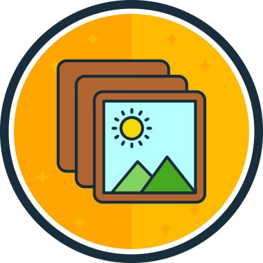 seyahat ve tatil simgesi vektör çizimi