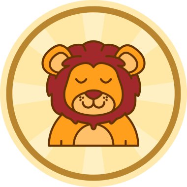 aslan çizgi film simgesi resmi