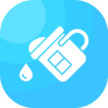 Su. Web simgesi basit illüstrasyon