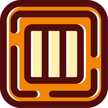 Çikolata. Web simgesi vektör illüstrasyonu