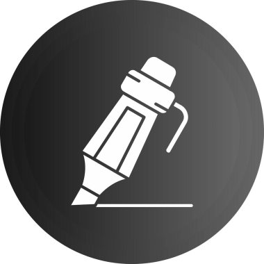 Siyah şişe ikonu. vektör illüstrasyonu