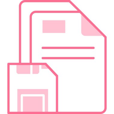 Belge. Web simgesi basit illüstrasyon