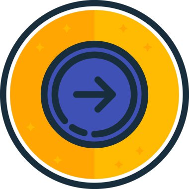 Eğilim biçimi izole edilmiş arkaplanda ok simgesi