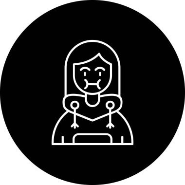 Modern simgenin vektör illüstrasyonu