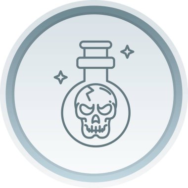 Kafatası. Web simgesi basit illüstrasyon