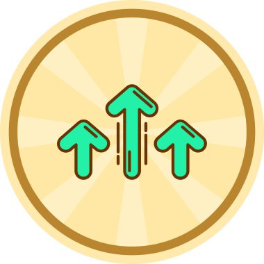 Ok. Web simgesi basit illüstrasyon