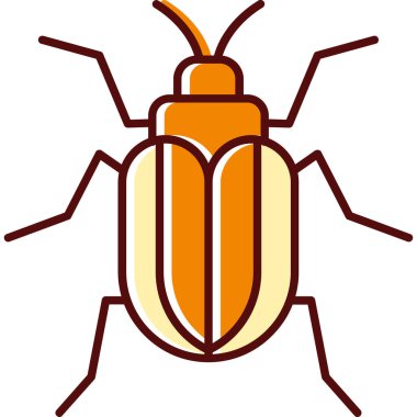 Bir böceğin vektör çizimi