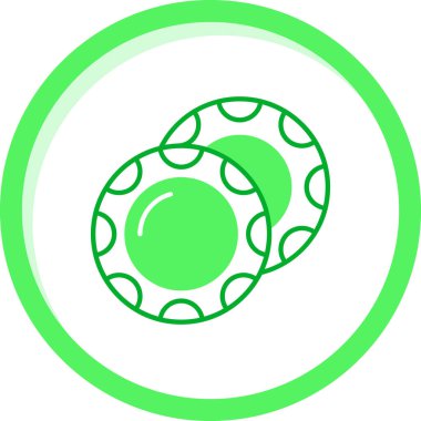 donut web simgesi, basit vektör illüstrasyonu