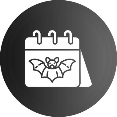 vektör simgesi, takvim, yarasalar