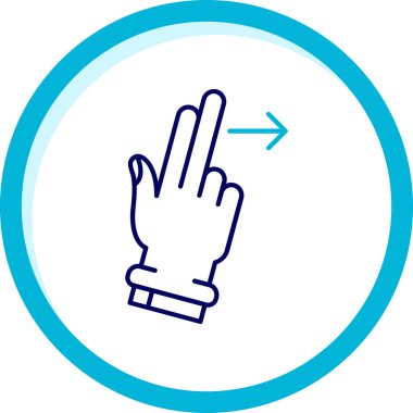 El simgesinin vektör illüstrasyonu