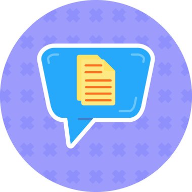 Konuş. Web simgesi basit illüstrasyon