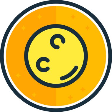 emoji simgesinin vektör illüstrasyonu, renkli vektör