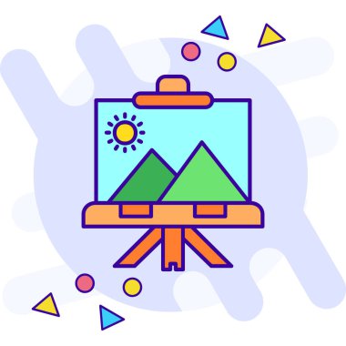 fotoğraf stüdyosu simgesi doldurulmuş tasarım