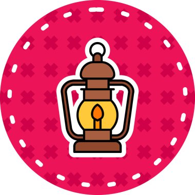 Bir fener simgesinin vektör illüstrasyonu