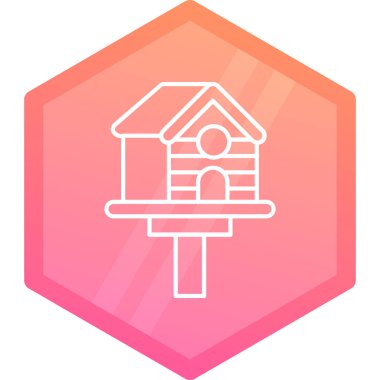 Ev simgesinin vektör illüstrasyonu