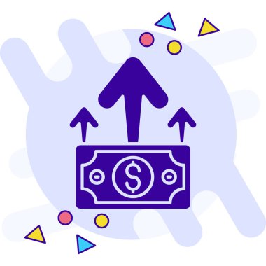 Dolu para simgesiyle el ele tutuşmak - taslak biçimi