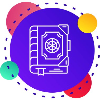 Beyaz arkaplanda güvenli satır simgesi izole edildi. Kapı, şifreli bir banka kasası. Güvenilir Veri Koruma. Renkli taslak konsepti. Vektör