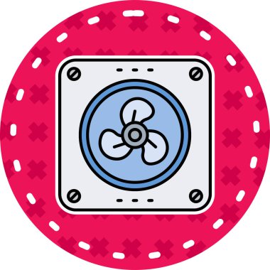 Casino Chip simgesinin vektör illüstrasyonu