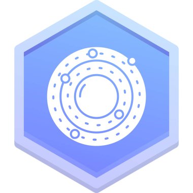 Rozet rozet simgesi pürüzsüz - özet biçimi